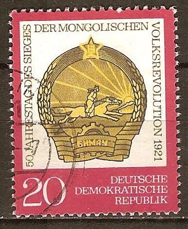 50 Aniversario de la Revolución Popular de Mongolia(DDR)