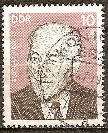 personalidades socialistas. Agosto Frölich 1877-1966 (DDR)