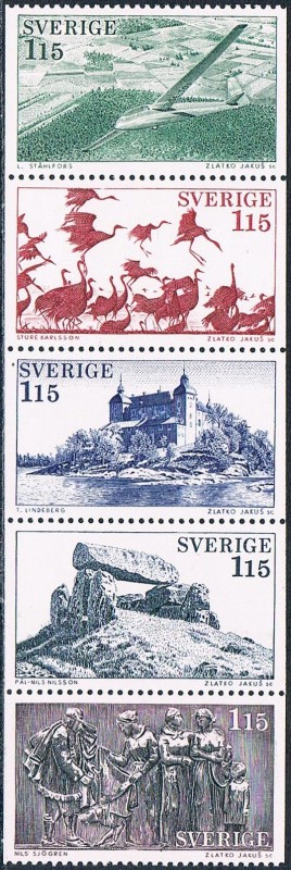 TURISMO 1978. LA PROVINCIA DE VASTERGÖTLAND. Y&T Nº 1011-15