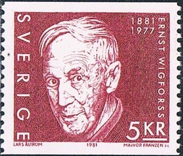 CENTENARIO DEL NACIMIENTO DEL POLÍTICO ERNST WIGFORSS. Y&T Nº 1116 