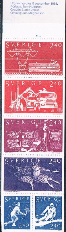 CARNET SUECIA EN EL MUNDO. Y&T Nº C1144