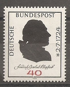 250º Aniversario del nacimiento del poeta Friedrich Gottlieb Kloptock.