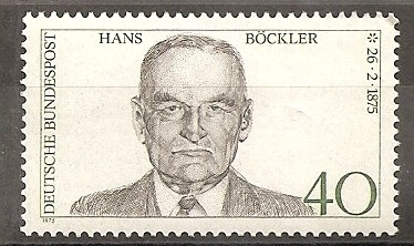 Centenario del nacimiento de de Hans Böckler.