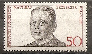 Mathias Erzberger, político asesinado el 26 de agosto de 1921.