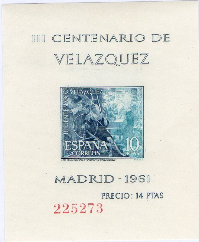 1347-  III Centenario de la muerte de Velázquez.