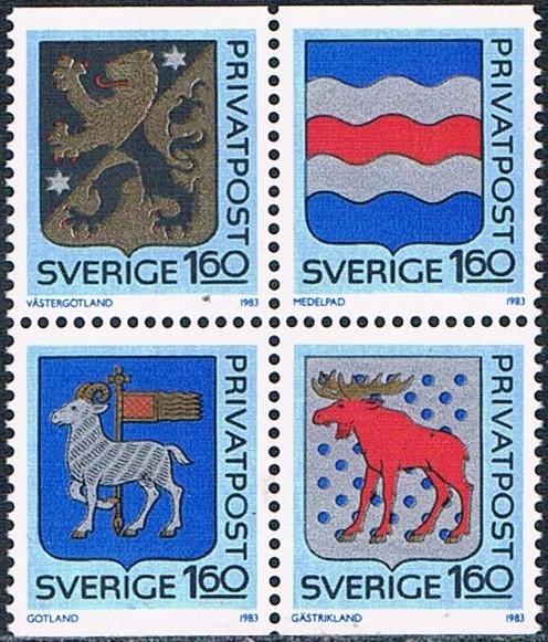 ESCUDOS DE PROVINCIAS 1983 Y&T Nº 1215-18