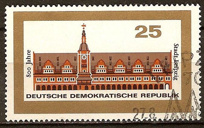 800 años de Leipzig.Ayuntamiento Antiguo-DDR