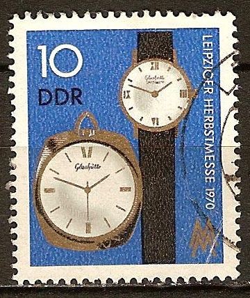 Feria de Otoño,Leipzig 1970.Reloj de pulsera y de bolsillo.(DDR)