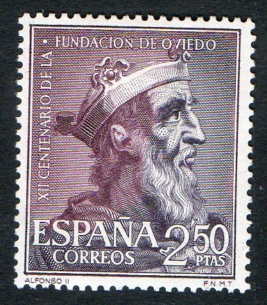 1397-  XII Centenario de la fundación de Oviedo. Alfonso II.