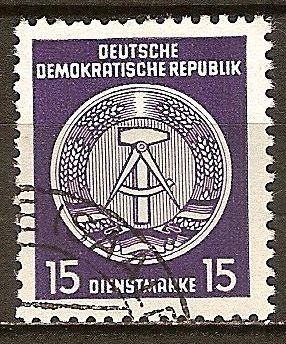 Marca de servicio,circ/der-DDR.