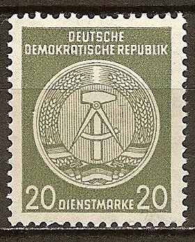 Marca de servicio,circ/der-DDR.