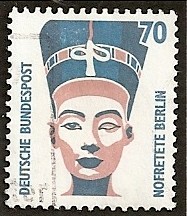 Monumentos y curiosidades. Cabeza de Nefertiti. Museo de Egipto, en Berlín.