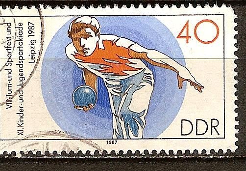 Gimnasia y Deportes Festival VIII y XI. Infantil y Juvenil de Leipzig 1987-DDR