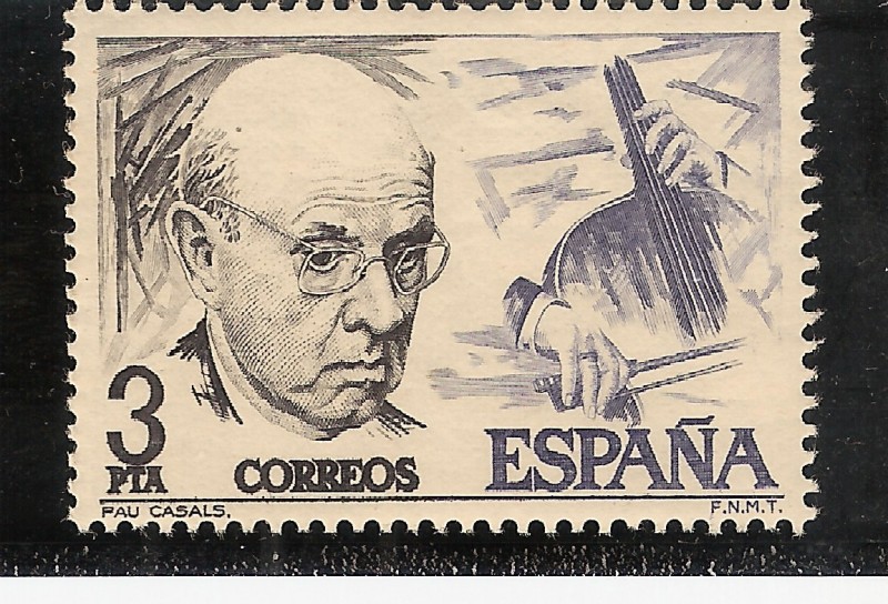 Pau Casals - Personajes Españoles - Edifil nº 2379