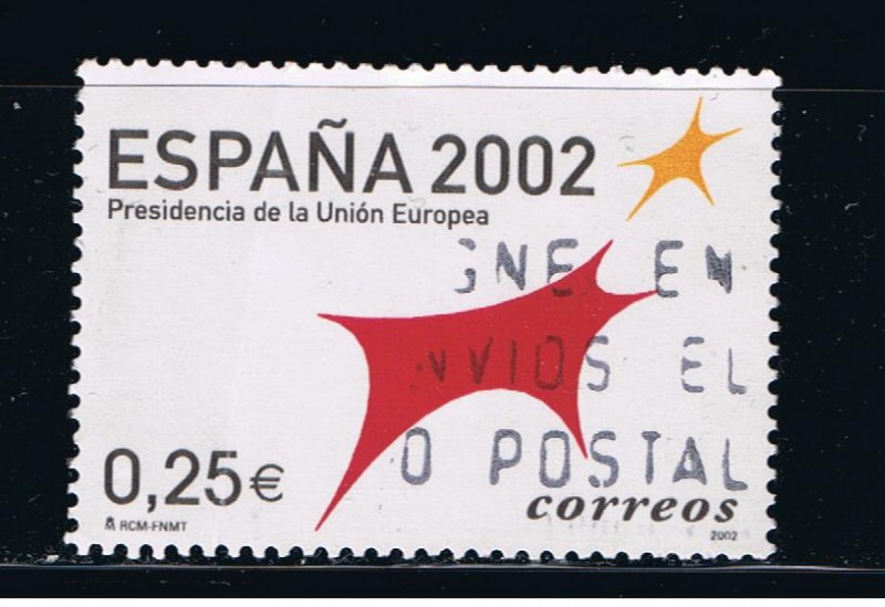 Edifil  3865  España 2002 Presidencia de la Unión Euroea.  