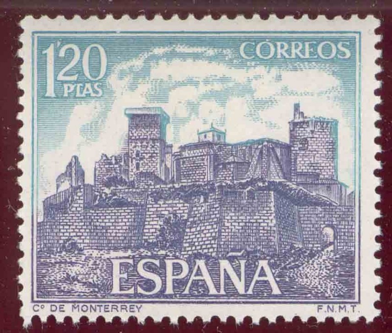 1970 Castillos de España. Monterrey - Edifil:1978