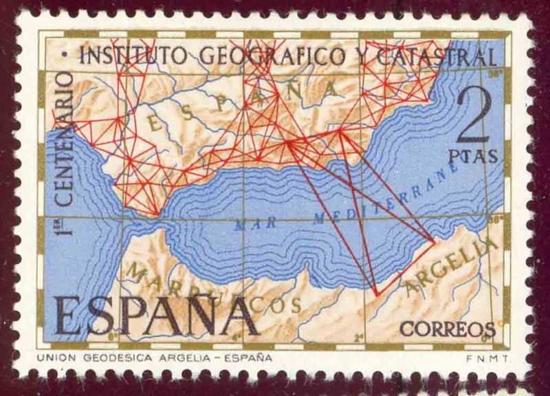 1970 Centenario Instº Geográfico y Catastral - Edifil:2001