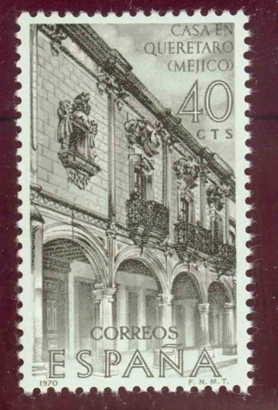 1970 Forjadores de America. Mejico. Casa de los Señores de Escalada - Edifil:1996