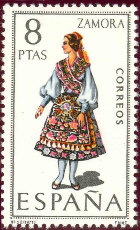 1971 Trajes Típicos Españoles. Zamora - Edifil:2017