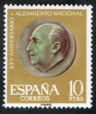 1364- XXV aniversario del Alzamiento Nacional. General Franco.