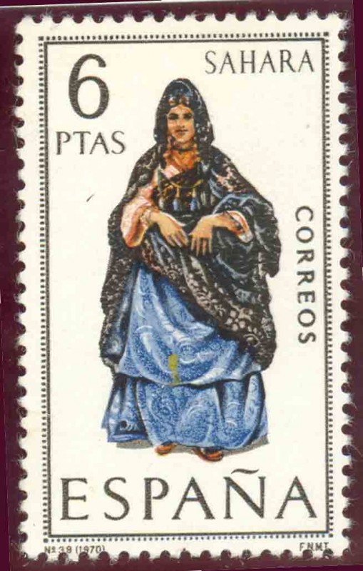 1970 Trajes tipicos españoles. Sahara - Edifil:1951