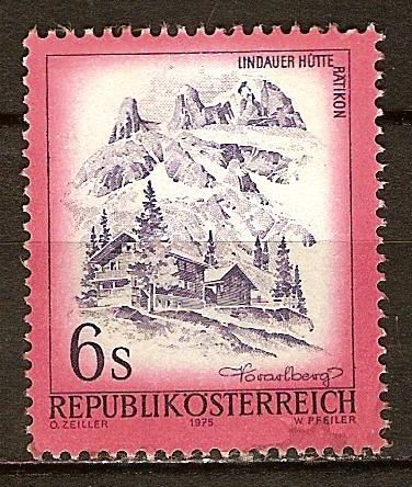 La cabaña de Lindauer en (sierra) Rätikon en Vorarlberg.