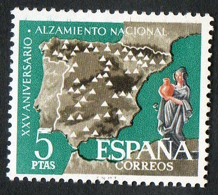 1361-   XXV aniversario del Alzamiento Nacional. Regadios.