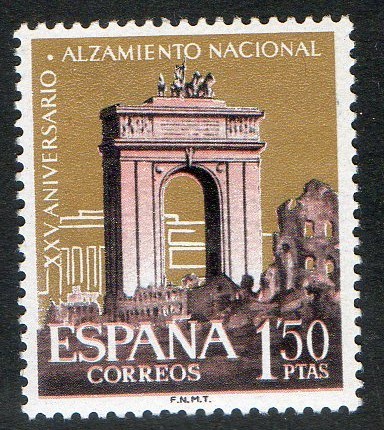 1356-   XXV aniversario del Alzamiento Nacional. Arco de Triunfo.