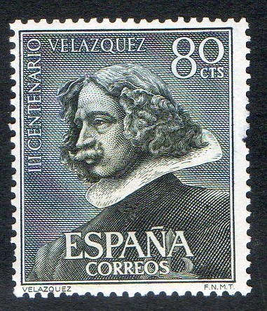 1340- III centenario de la muerte de Velázquez. Escultura de Velázquez.