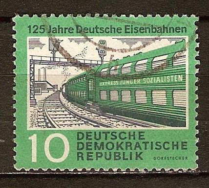 125a Aniv de los ferrocarriles alemanes. Expreso de las Juventudes Socialistas-DDR.