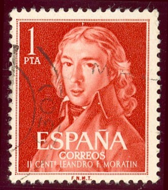 1961 II centenario nacimiento Leandro Fernandez Moratin - Edifil:1328