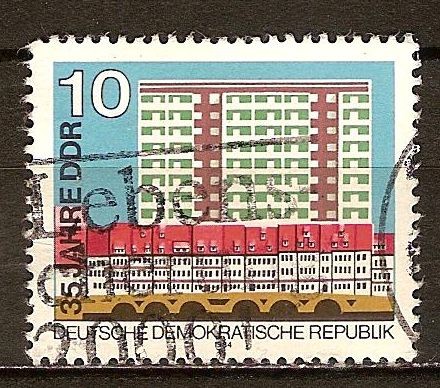 	35. Años de la DDR,Casas urbanas y grandes bloques de edificio de nueva construcción. 