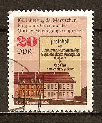 Centenario de la critica de Marx y de Gotha Congreso de la Unidad(Tivoli centro de conferencias)DDR.
