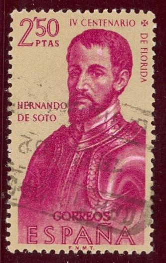 1960 Forjadores de America. Hernando de Soto - Edifil:1303