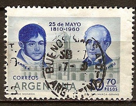 153a Aniv de la Revolución de Mayo. Larrea y Matheu.