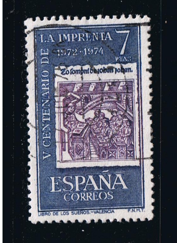 Edifil  2165  V Cente. de la Imprenta.   