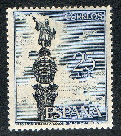 1643- Serie turística. Monumento a Colón. Barcelona.