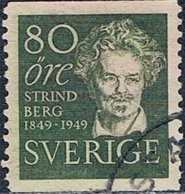 CENT. DEL NACIMIENTO DEL AUTOR DRAMÁTICO AUGUSTE STRINDBERG. Y&T Nº 349