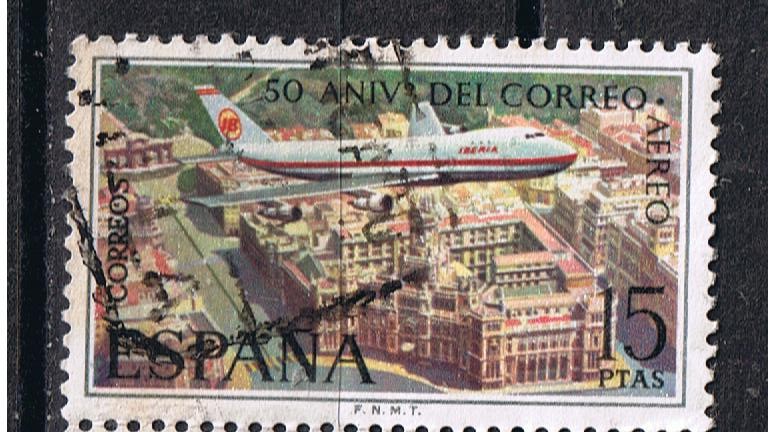 Edifil  2060  L Aniversario del correo aéreo.  