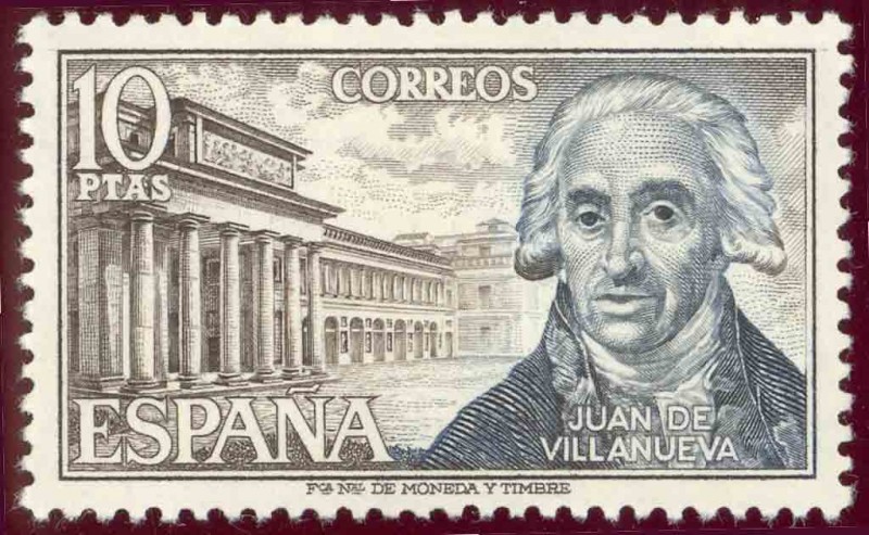 1973 Personajes españoles. Juna de Villanueva. - Edifil:2118