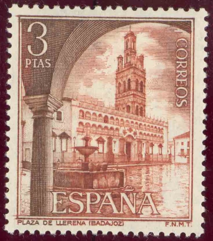 1973 Serie Turistica. Plaza de Llerena. Badajoz - Edifil:2131