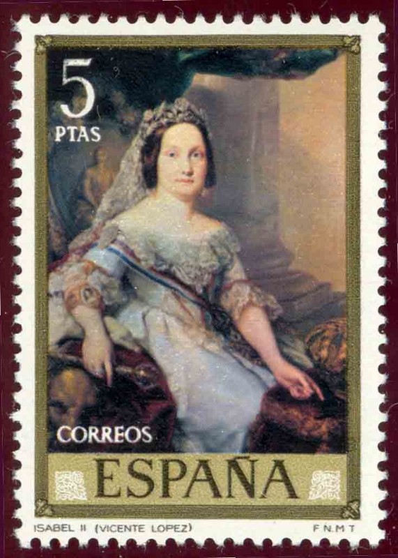 1973 Vicente Lopez Portaña. Isabel II - Edifil:2150