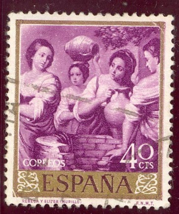 1960 Bartolome Esteban Murillo. Rebeca y Elizer - Edifil:1271