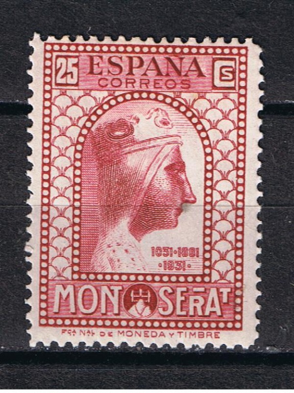 Edifil  642  IX Cente. de la Fundación del Monasterio de Montserrat.  