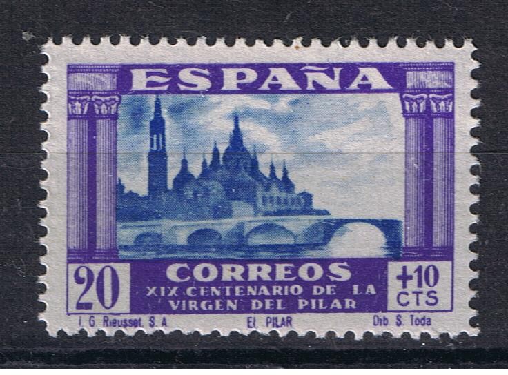 Edifil  891  XIX Cente. de la venida de la Virgen del Pilar a Zaragoza.  