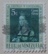 ISABEL LA CATOLICA REINA DE CASTILLA V CENTENARIO DE SU NACIMIENTO 1451 - 1951