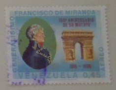 150 ANIVERSARIO DE SU MUERTE GENERALISIMO FRANCISCO DE MIRANDA