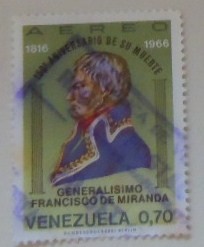 150 ANIVERSARIO DE SU MUERTE GENERALISIMO FRANCISCO DE MIRANDA