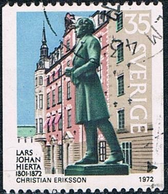 CENT. DE LA MUERTE DE LOS JOHAN HIERTA, FUNDADOR DELPERIODICO AFTONBLADET. Y&T Nº 721