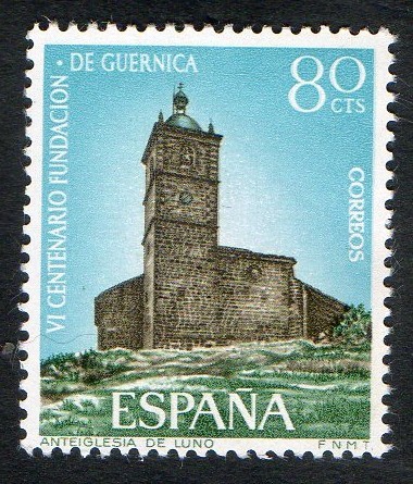 1720- VI centenario de la funda.ción Guernica. Iglesia de Luno.